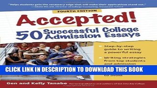 Collection Book Accepted! 50 Successful College Admission Essays