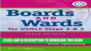 New Book Boards   Wards for USMLE Steps 2   3 (Boards and Wards Series)