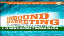 New Book Inbound Marketing: Get Found Using Google, Social Media, and Blogs