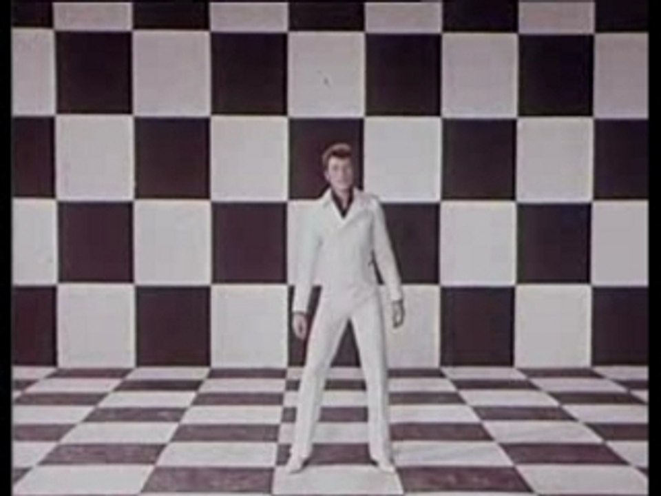 Johnny halliday - scopitone- noir ces noir