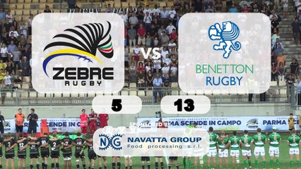 Zebre - Benetton 5-13, gli highlights