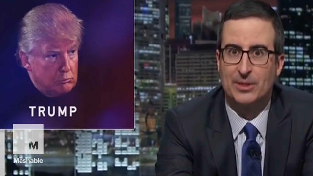 John Oliver to Donald Trump: Drop out to teach America a lesson