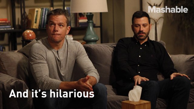 Matt Damon made an attack ad on Jimmy Kimmel's Vice Presidential campaign