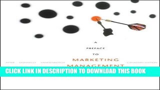New Book A Preface to Marketing Management