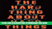 New Book The Hard Thing About Hard Things: Building a Business When There Are No Easy Answers