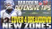 Madden NFL 17 Defensive Tips: Cover 4 | NEW ZONES BREAKDOWN!