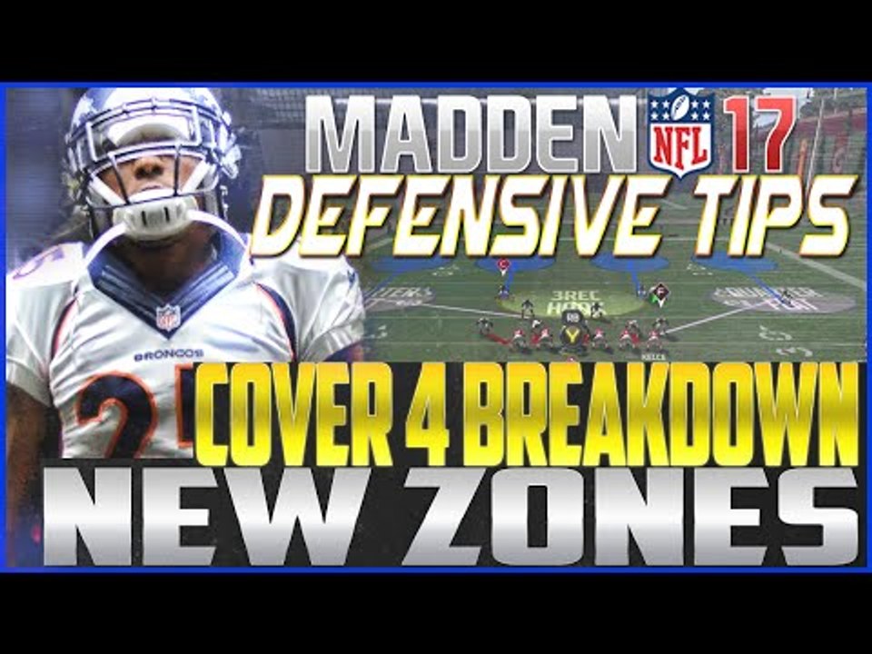 Madden NFL 17 Defensive Tips: Cover 4 | NEW ZONES BREAKDOWN!
