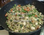 CHICKEN FRIED RICE WITH FRESH VEGETABLES