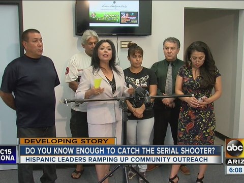 Hispanic community leaders spread awareness of Phoenix serial shooter case