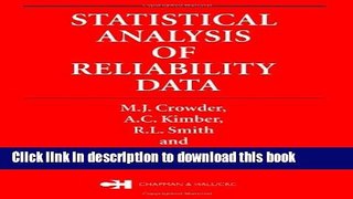 Read Statistical Analysis of Reliability Data (Chapman   Hall/CRC Texts in Statistical Science)