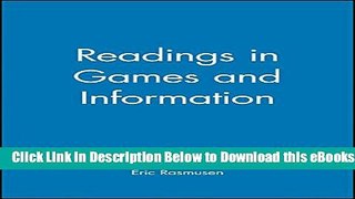 [Reads] Readings in Games and Information Online Books