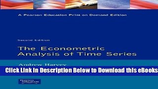[Reads] The Econometric Analysis of Time Series Free Books