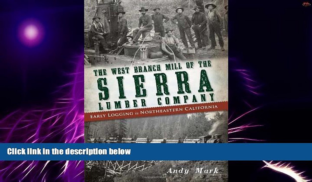 Big Deals  The West Branch Mill of the Sierra Lumber Company:: Early Logging in Northeastern