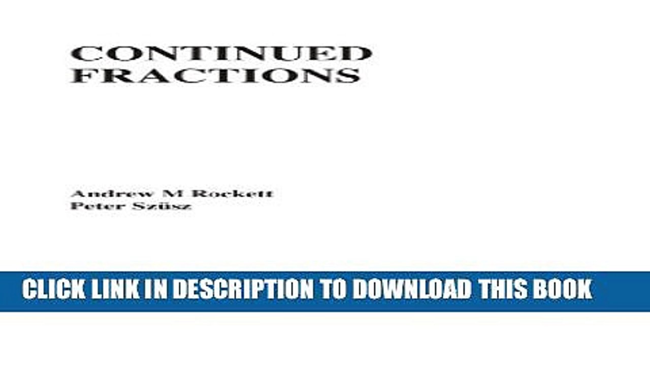 [Download] Continued Fractions Hardcover Online