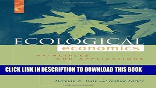 Collection Book Ecological Economics: Principles And Applications