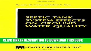 Collection Book Septic Tank System Effects on Ground Water Quality