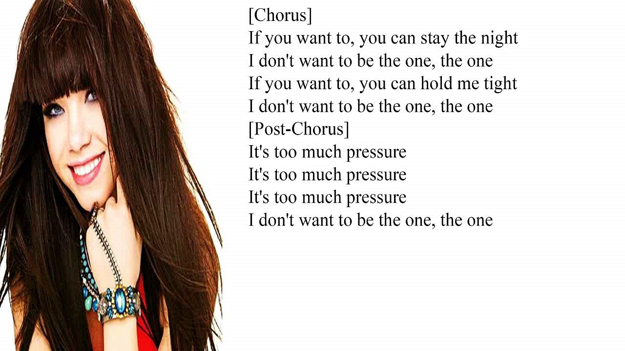 Carly Rae Jepsen The One Lyrics