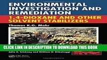 New Book Environmental Investigation and Remediation: 1,4-Dioxane and other Solvent Stabilizers