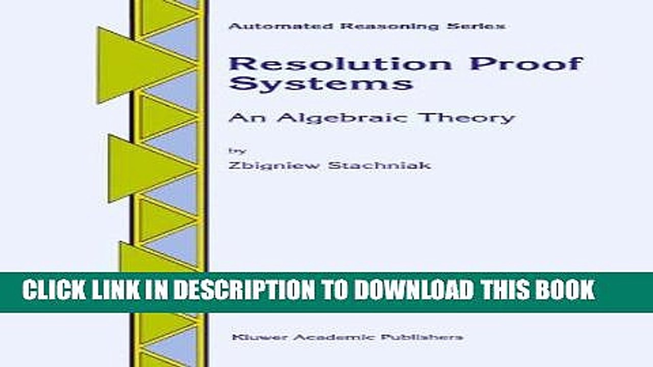 [PDF] Resolution Proof Systems: An Algebraic Theory Full Colection