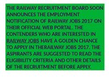 RRB Recruitment, Railway Jobs, latest Railway Vacancy eligibility, Upcoming Jobs In Railway,