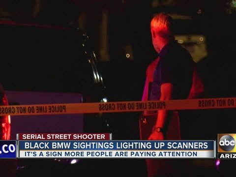Increased reward leading to increased reported sightings of vehicle possibly driven by Phoenix serial street shooter