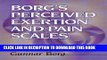 [PDF] Borg s Perceived Exertion and Pain Scales Full Online