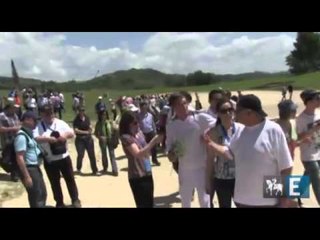 Tocha olímpica prestes a ser acesa