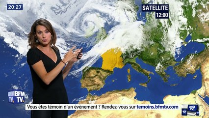 LA METEO de FANNY AGOSTINI le 2016 08 03 sur BFM TV