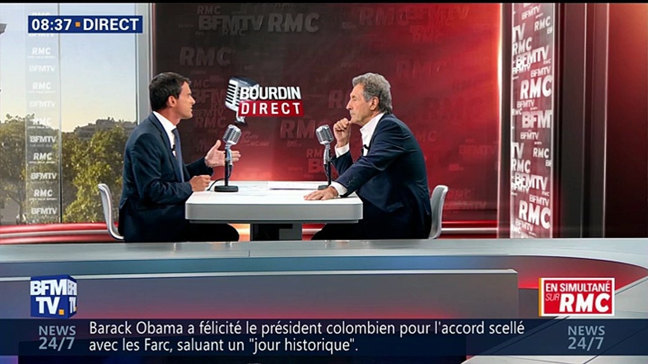 Manuel Valls face à Jean-Jacques Bourdin en direct_BFMTV_2016_08_25_10_01