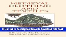 [Best] Medieval Clothing and Textiles 6 Free Books