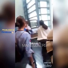 Maine was sick on her way to Manila but still smile and wave to fans!