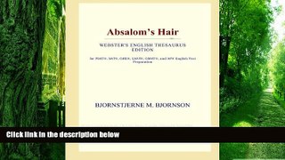 Big Deals  Absalom s Hair (Webster s English Thesaurus Edition)  Best Seller Books Best Seller