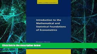 Big Deals  Introduction to the Mathematical and Statistical Foundations of Econometrics (Themes in