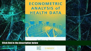 Big Deals  Econometric Analysis of Health Data  Free Full Read Most Wanted