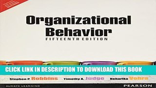 [Download] Organizational Behavior 15th By Stephen P. Robbins (International Economy Edition)