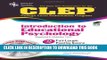 Collection Book CLEPÂ® Introduction to Educational Psychology w/CD (CLEP Test Preparation)