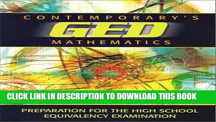 New Book Contemporary s GED Mathematics: Preparation for the High School Equivalency Examination