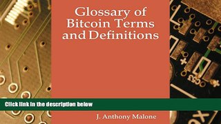 Big Deals  Glossary of Bitcoin Terms and Definitions  Free Full Read Best Seller