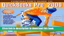 Read Contractor s Guide to QuickBooks Pro 2009  Ebook Free