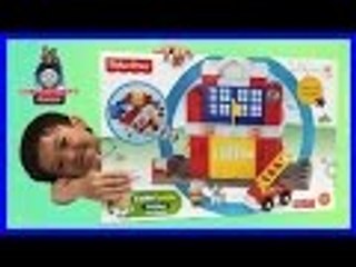 Little People Builders Fire Station Building and Playing, Unboxing Review | Liam and Taylor's Corner