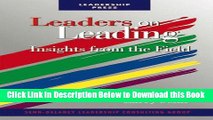 [PDF] Leaders on Leading: Insights from the Field Free Books