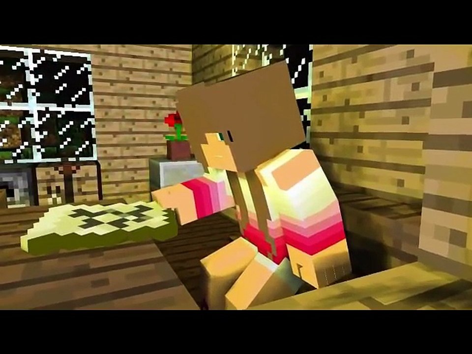 Sacrifice for love Minecraft animation when ZOMBIE human love