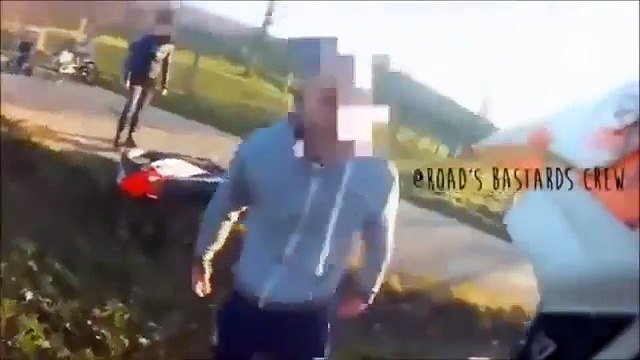 -ANGRY PEOPLE VS BIKERS - RAGE FIGHT COMPILATION INSTANT KARMA July 2016 Funny Compilations 18
