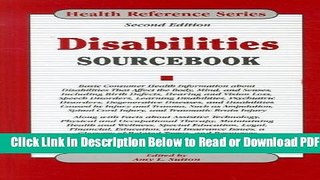 [Get] Disabilities Sourcebook (Health Reference) Free Online