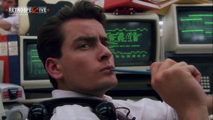 Charlie Sheen As A Bud Fox (From Wall Street) (1987)