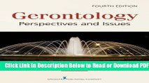 [Get] Gerontology: Perspectives and Issues, Fourth Edition Free Online