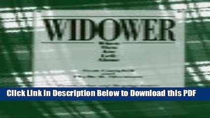 [Read] Widower: When Men Are Left Alone (Death, Value and Meaning Series) Popular Online