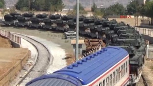 İslahiye İstanbul'dan Taşınan Tank ve Obüsler İslahiye'de