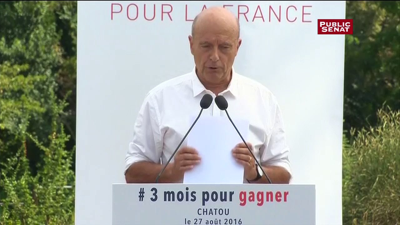 Alain Juppé : "Ce rassemblement, c'est l'union de la droite et des centres"