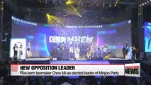 Five-term lawmaker Choo Mi-ae elected leader of Minjoo Party